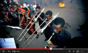 Kenyan music video for "Mungu Baba," a song that expresses "All we want in Kenya is peace during elections." 