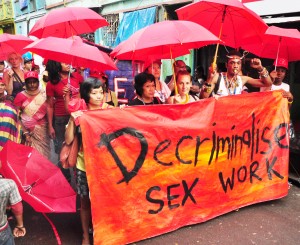 Sex workers mobilize for their human rights. Photo credit: Asia Pacific Network of Sex Workers