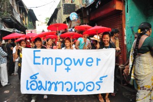 Sex workers mobilize for their human rights. Photo credit: Asia Pacific Network of Sex Workers