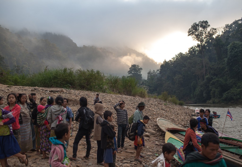 Karen refugees on the Thailand-Burma border