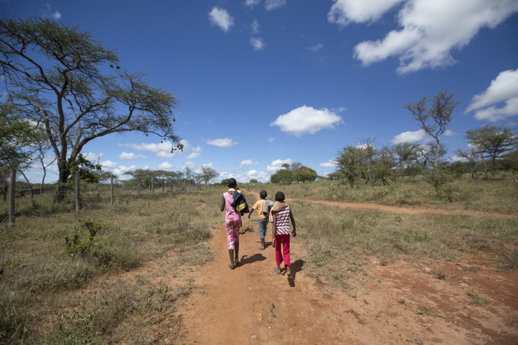 Masai children in Kenya