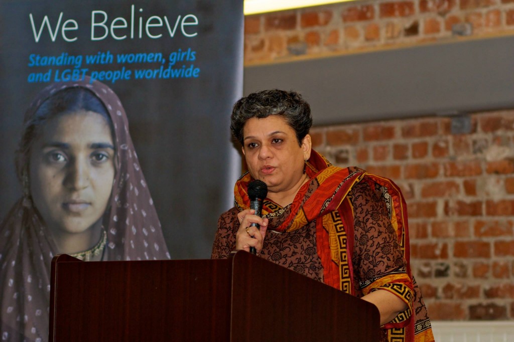 Manisha Gupte, Ph.D. is the co-founder of AJWS grantee Mahila Sarvangeen Utkarsh Mandal (MASUM), a rural women's organization in Maharashtra, India, that is working to address child marriage and other human rights challenges facing women and girls. For the past 40 years, Manisha has been a leader in the women's health and rights movements in India and on the international stage. 