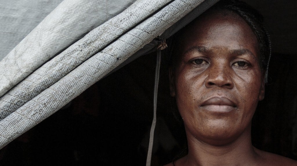 Women face an increased risk of sexual violence in tent camps, AJWS said, among other human rights violations. Photo by Ed Kashi/American Jewish World Service