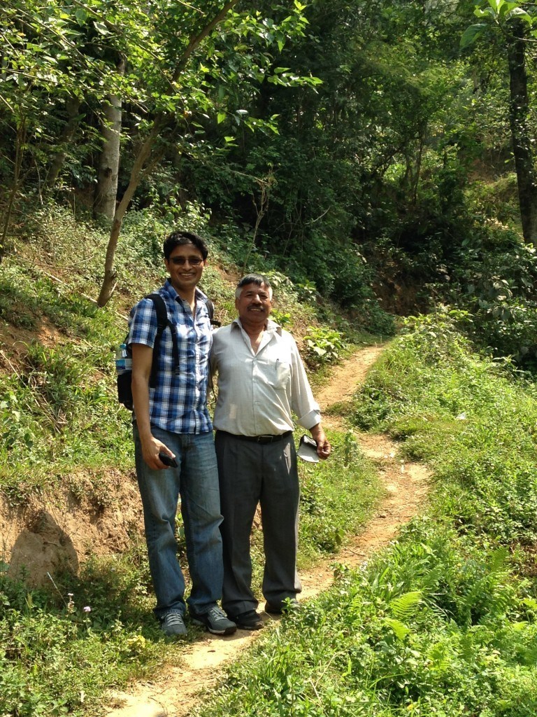 AJWS's Aaron Acharya with 