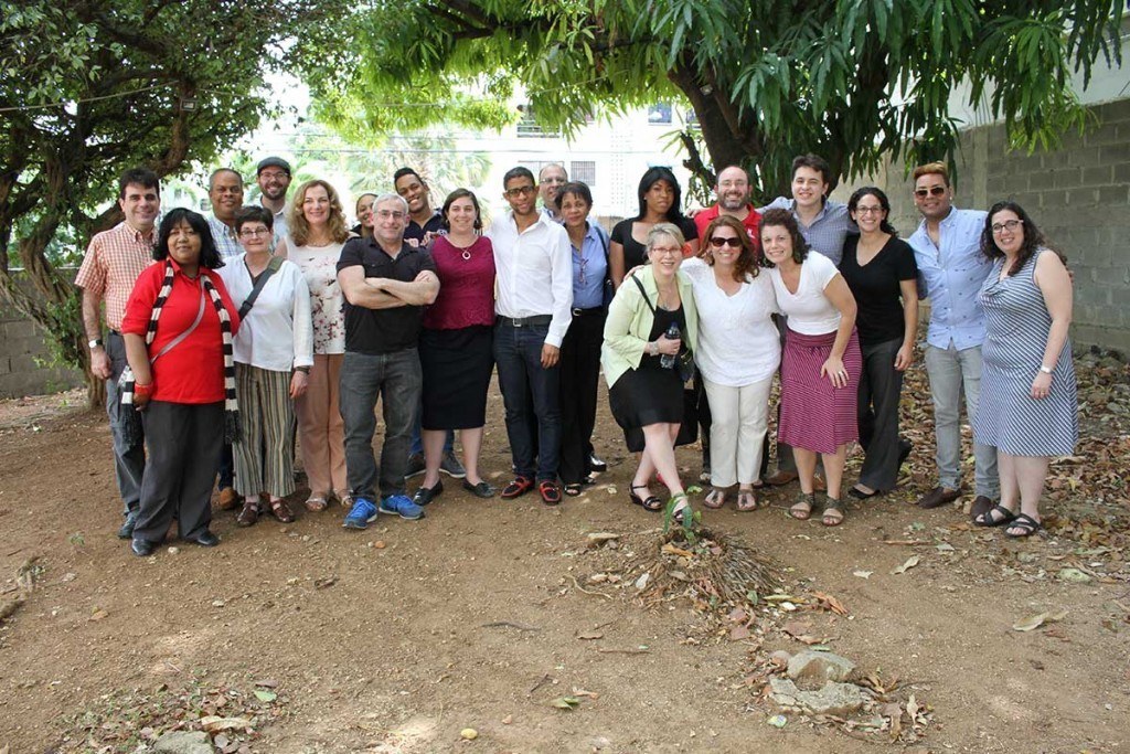 The 2016 Rabbinic GJF with members of REVASA, one of AJWS’s sexual health and rights partners in the Dominican Republic, at their Santo Domingo headquarters.