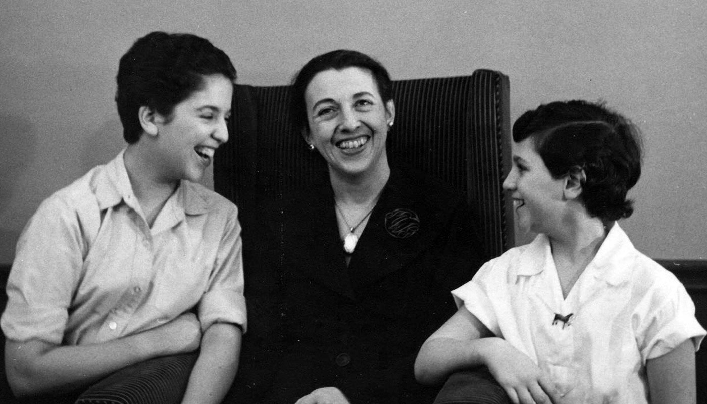 Ruth Messinger (left) with her mother and sister. 