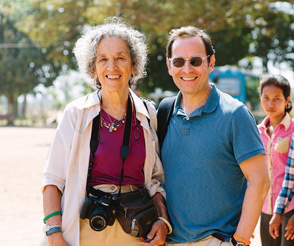 Ruth Messinger and Robert Bank in Cambodia in 2016. Photograph by Christine Han