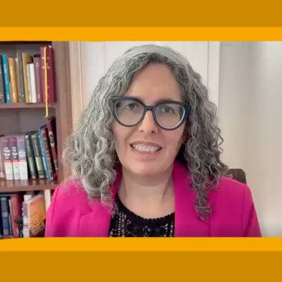 Rabbi Elizabeth speaking